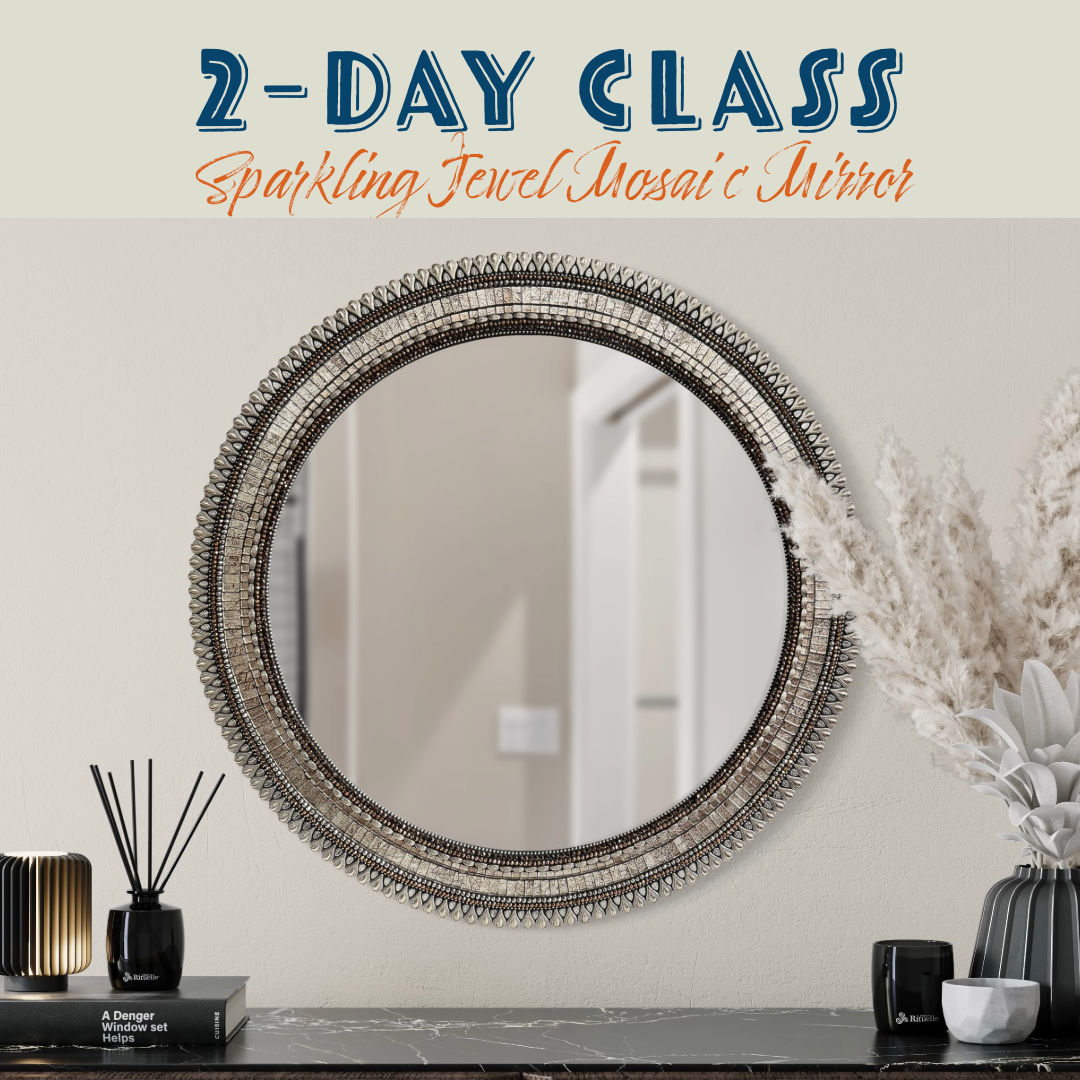 Balance Due - Sparkling Jewel Mosaic Mirrors with Angie Heinrich