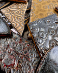 Metallics - Handmade Ceramic Tile Scraps
