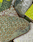 Greens - Handmade Ceramic Tile Scraps