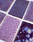 Purples - Handmade Ceramic Tile Scraps