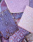 Purples - Handmade Ceramic Tile Scraps