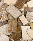 Creams and tans - Handmade Ceramic Tile Scraps