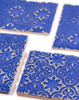 Blue Moroccan - 2x3in Handmade Ceramic Tiles