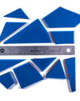Pre-Cut Tile Scraps - Glossy Blue
