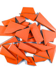 Pre-Cut Tile Scraps - Matte Orange