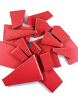 Pre-Cut Tile Scraps - Matte Red