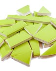 Pre-Cut Tile Scraps - Glossy Bright Lime Green
