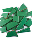 Pre-Cut Tile Scraps - Matte Green