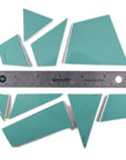 Pre-Cut Tile Scraps - Glossy Aqua