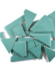 Pre-Cut Tile Scraps - Glossy Aqua