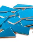 Pre-Cut Tile Scraps - Glossy Bright Blue