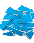Pre-Cut Tile Scraps - Glossy Bright Blue