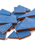 Pre-Cut Tile Scraps - Matte Sand Medium Blue