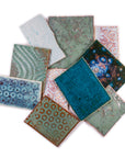 Aqua and Turquoise - Handmade Ceramic Tile Scraps