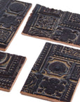 Black & Tan Architectural - 2x3in Handmade Ceramic Tiles