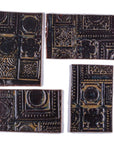 Black & Tan Architectural - 2x3in Handmade Ceramic Tiles