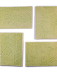 Light Green Beach Day - 2x3in Handmade Ceramic Tiles