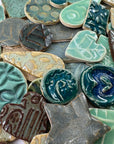 Aqua Grab Bag - Handmade Ceramic tiles