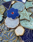 Blue Grab Bag - Handmade Ceramic tiles