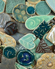 Aqua Grab Bag - Handmade Ceramic tiles