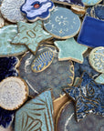 Blue Grab Bag - Handmade Ceramic tiles