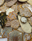 Cream/Tan/Brown Grab Bag - Handmade Ceramic tiles