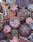 Purple Grab Bag - Handmade Ceramic tiles