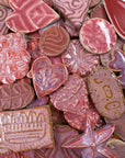 Pink Grab Bag - Handmade Ceramic tiles
