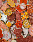 Orange Grab Bag - Handmade Ceramic tiles