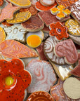 Orange Grab Bag - Handmade Ceramic tiles