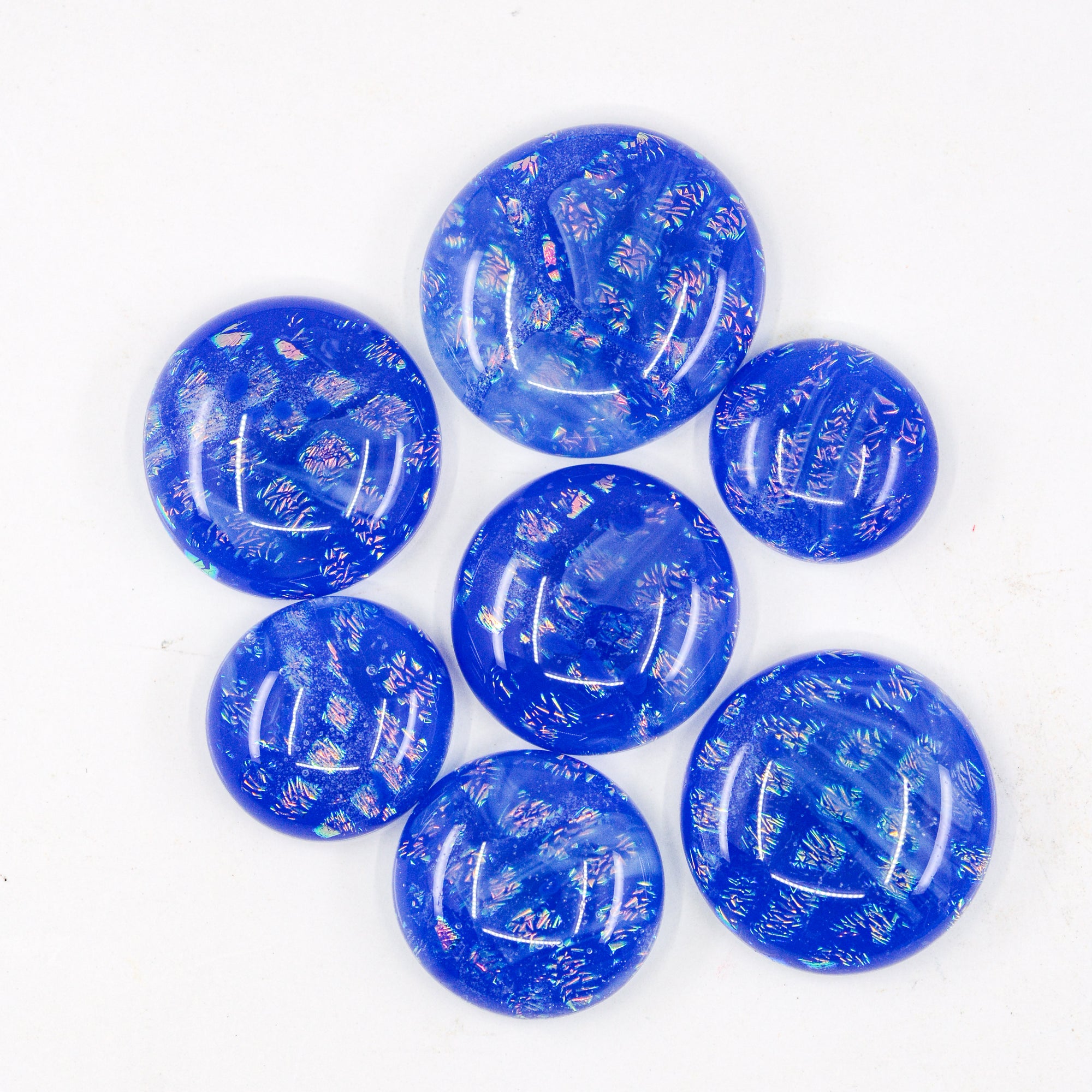 Dichroic Frit Balls - Cobalt Blue