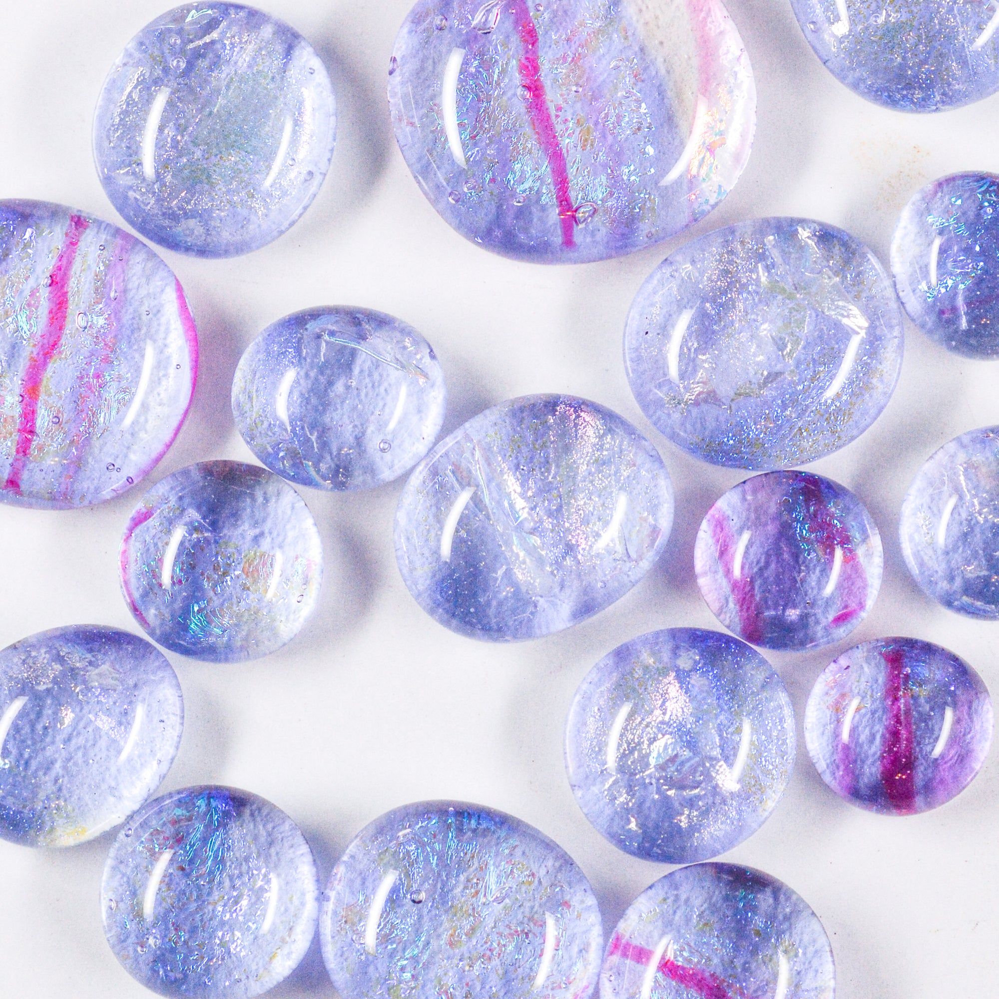 Dichroic Frit Balls - Transparent Neo- Lavender
