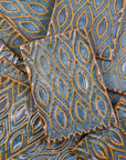 Blue Ogee - 2x3in Handmade Ceramic Tiles