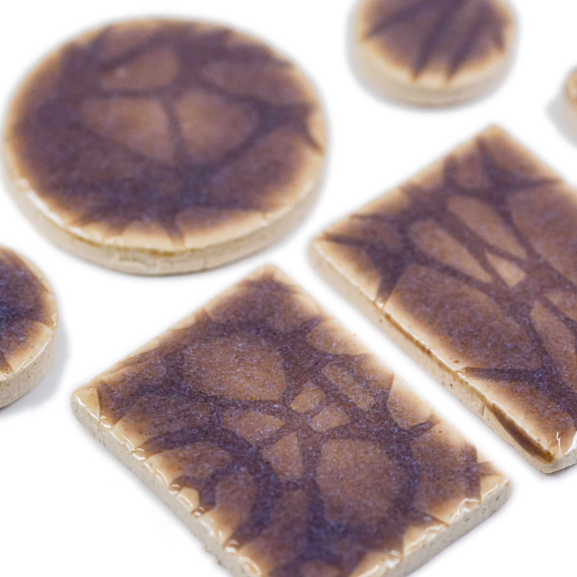 Lilac Lace - Handmade Ceramic tiles
