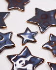 Metallic Stars - Handmade Ceramic tiles