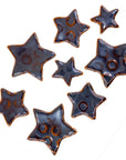 Metallic Stars - Handmade Ceramic tiles