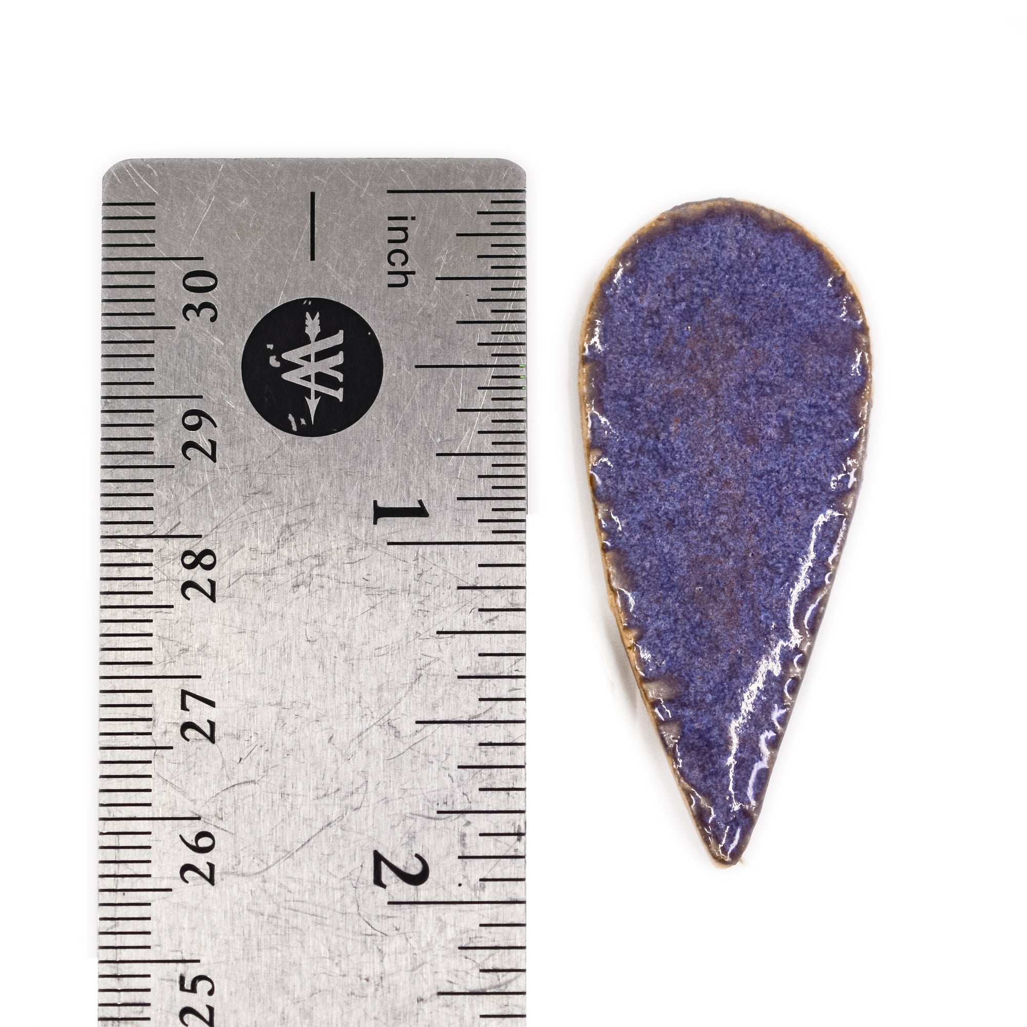 Purple 48mm Tear Drops - Handmade Ceramic tiles