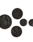 Glittery Black Plus Signs  - Handmade Ceramic tiles