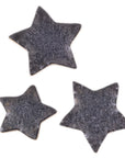 Silver Metallic Stars - Handmade Ceramic tiles