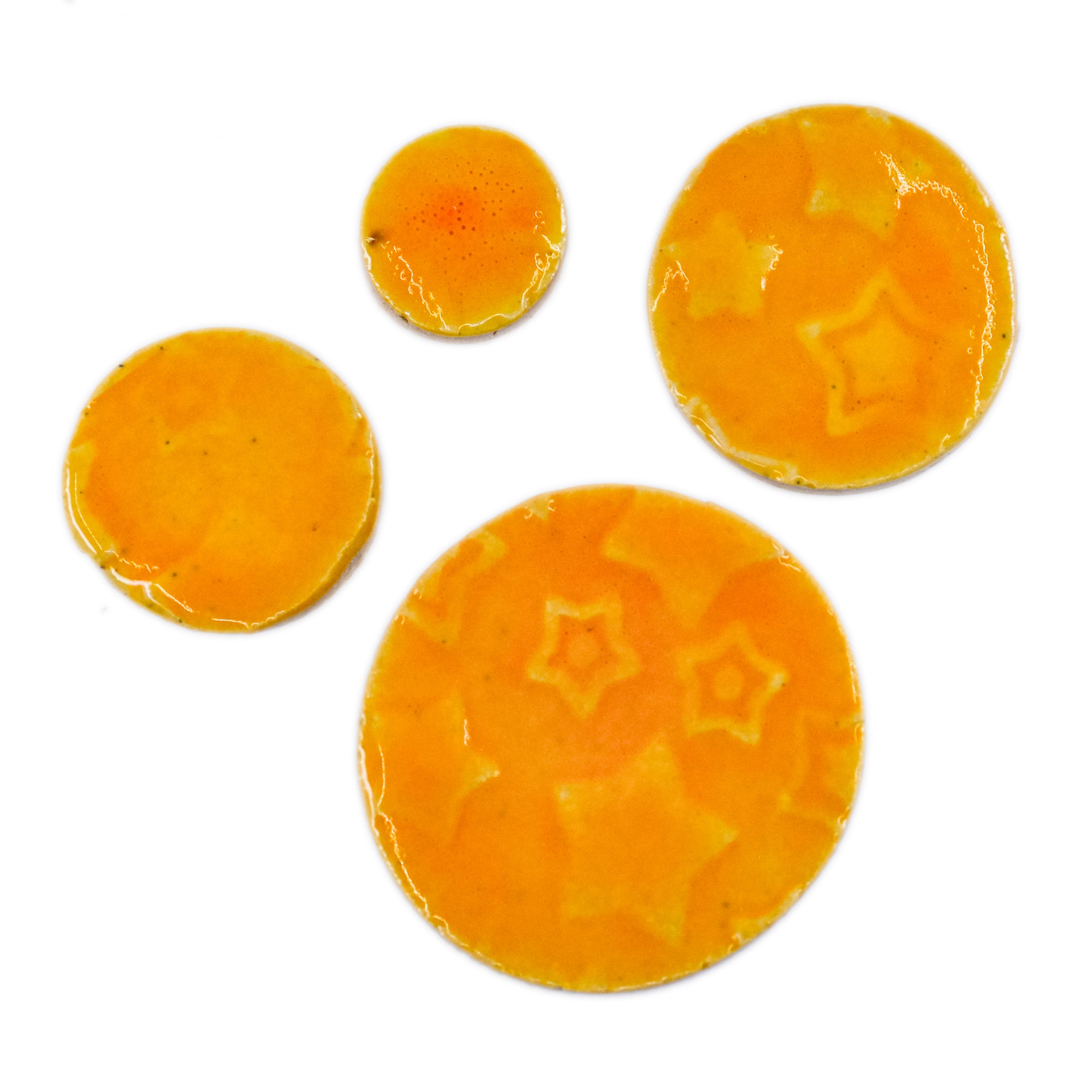 Yellow Stars- Handmade Ceramic tiles