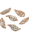 Hand formed Green Leaves- Handmade Ceramic tiles