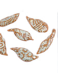Hand formed Green Leaves- Handmade Ceramic tiles