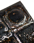 Black Glittery Architectural - 2x3in Handmade Ceramic Tiles