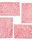 Pink Moroccan - 2x3in Handmade Ceramic Tiles