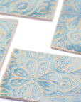 Aqua Moroccan - 2x3in Handmade Ceramic Tiles