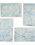 Aqua Moroccan - 2x3in Handmade Ceramic Tiles