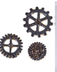 Metallic Gears - Handmade Ceramic tiles