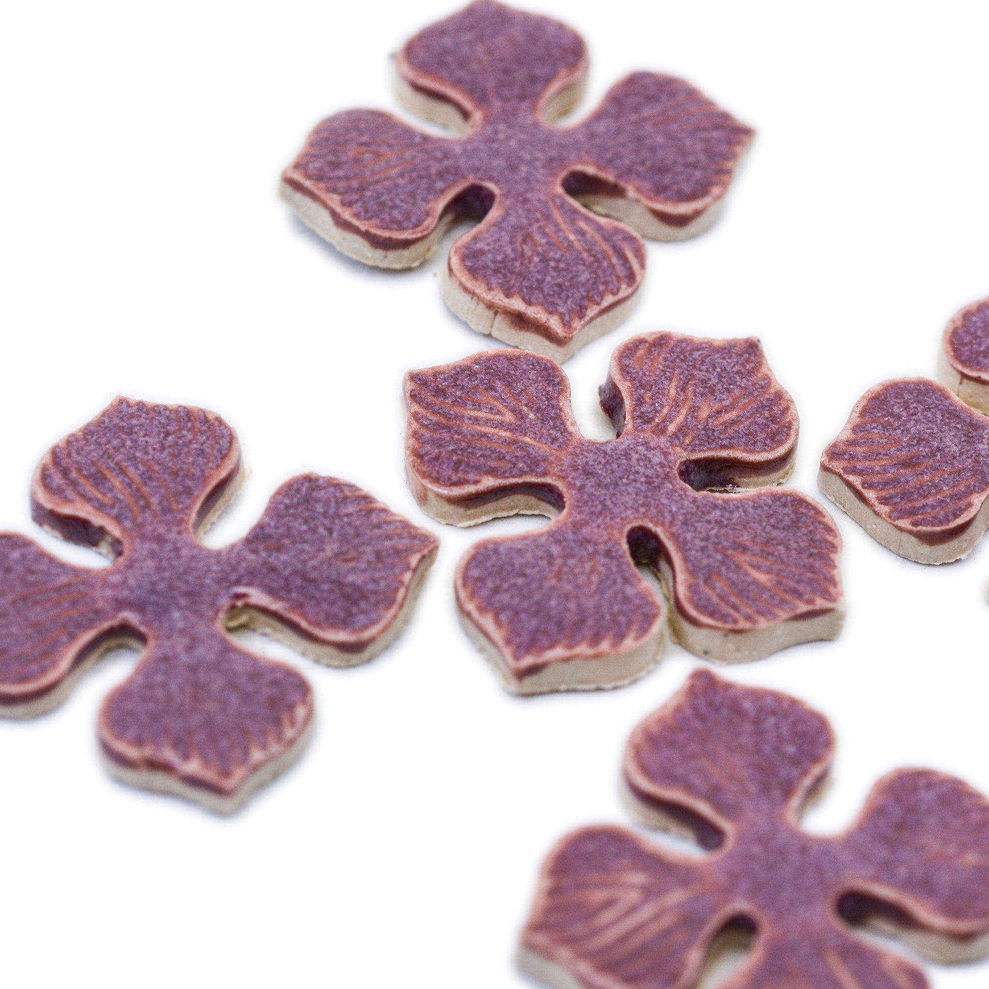 25mm Pinwheel - Handmade Ceramic tiles