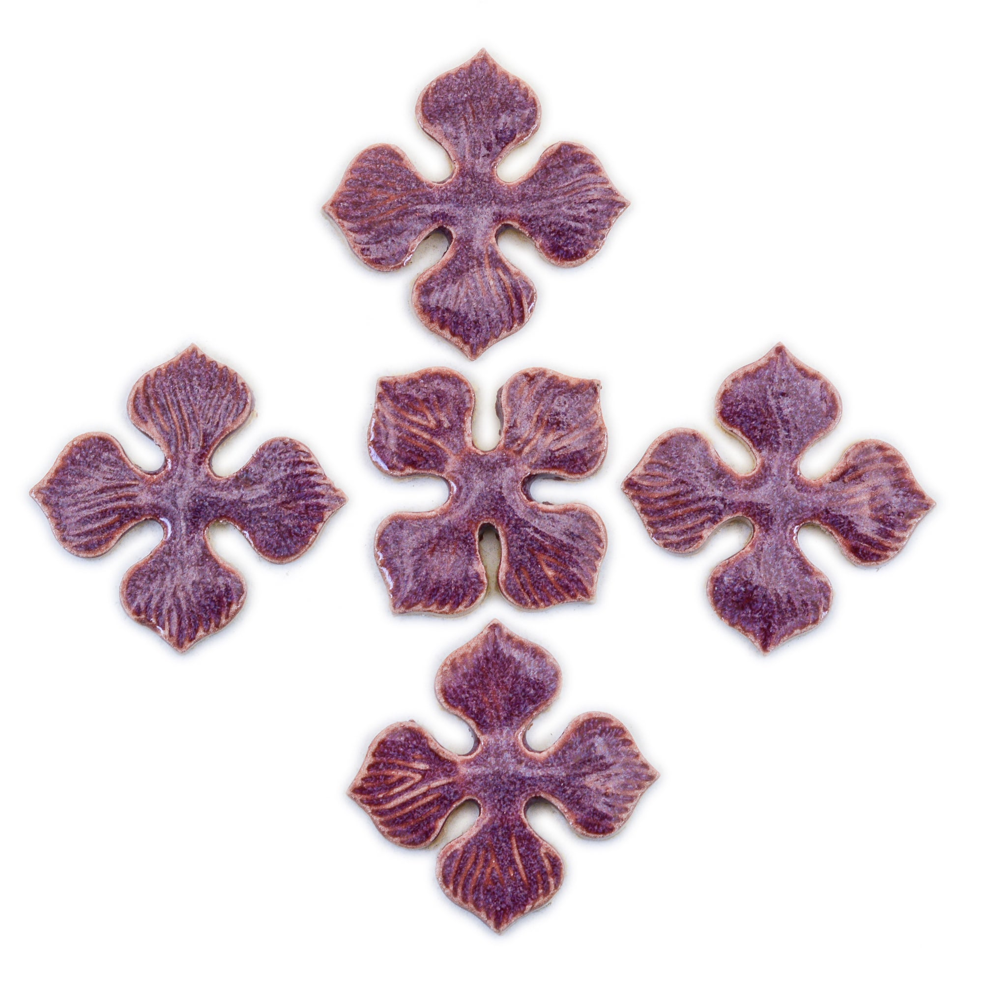 25mm Pinwheel - Handmade Ceramic tiles