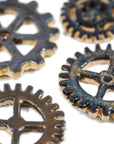 Metallic Gears - Handmade Ceramic tiles